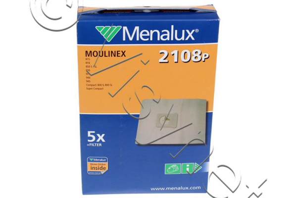 5x Beutel + 1x filter Electrolux Staubsaugerbeutel | Menalux 2108P | 9001967661