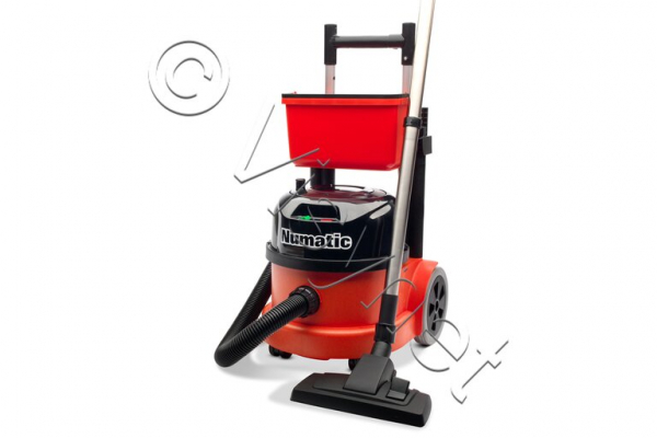 Numatic Staubsauger HenryXL / Numatic Trolley + KIT-AS1 mit Entsprechender Ablage | 900275