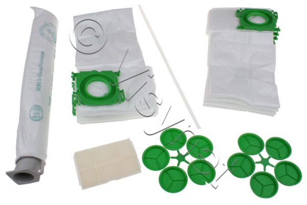 SEBO 8x Staubsaugerbeutel + 2x Filter - X4/5 und XP1/2/3 - X-Serie | 5828ER