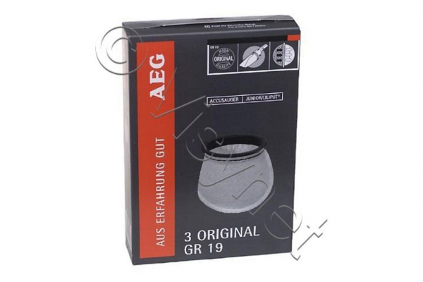 3x Original Filterbeutel AEG GR19 Für Akkustaubsauger | 9000876020