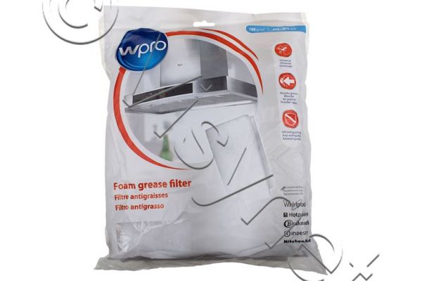 WPRO Original Universalfettfilter Dunstabzugshaube – 97 x 47 cm, 100 g/m² | 484000008527