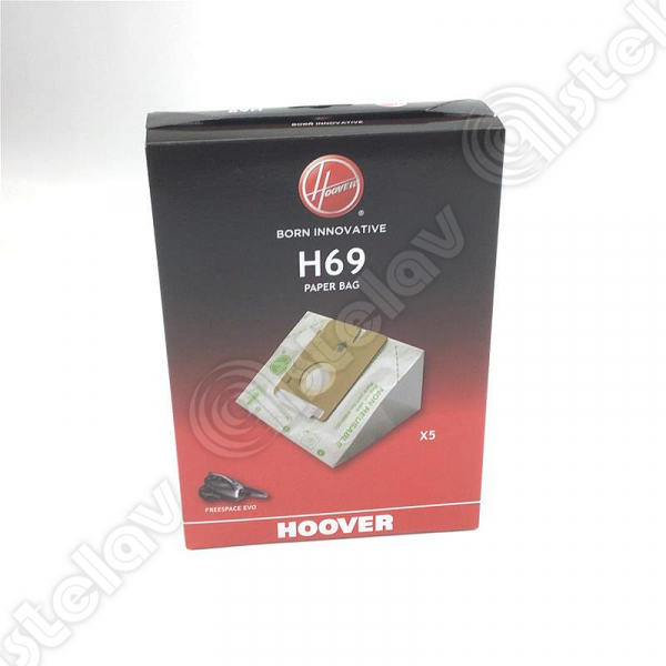 5x Original Hoover Papier-Staubsaugerbeutel H69 | 35601053