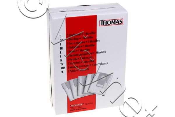 THOMAS Original Staubsauger 5x Beutel + 1x Mikrofilter - EASY UND ECO POWER | 787412
