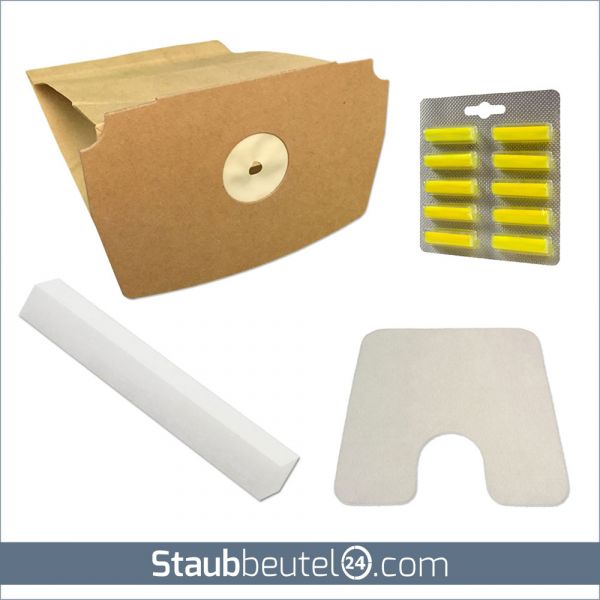 Sparset 10 Staubsaugerbeutel + 2 Filter + 10 Duft geeignet für Lux D 748 - D 795