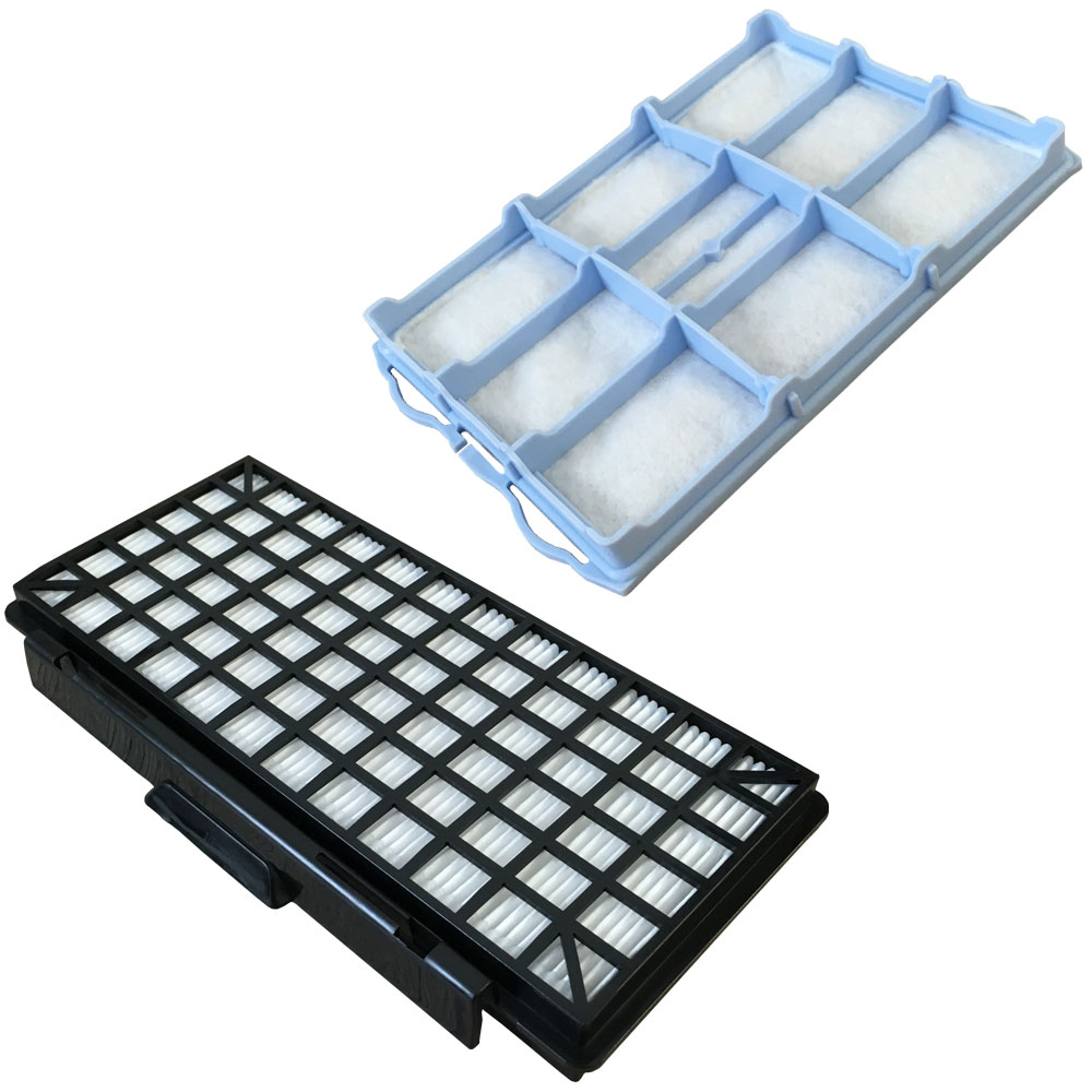 McFilter I 10 Staubsaugerbeutel + 1 Hepa Filter + 1 Motorschutzfilter Geeignet Für Bosch BSG6 Siemens VS06G Serie 00578863, BBZ41FGALL, VZ01MSF