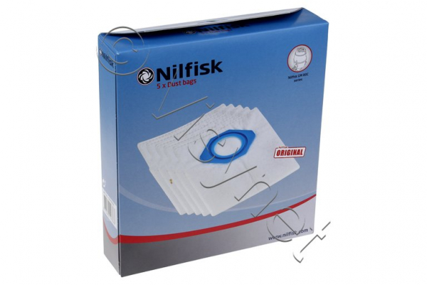 5x Nilfisk Original Fleece Staubbeutel GM-Serie, GA70/GM80/GM90/GS90 - 107418500