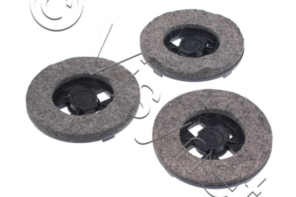 3x Original Hoover Z16 Filzscheiben / Bürstenscheiben - Bohnerbesen | 35600706
