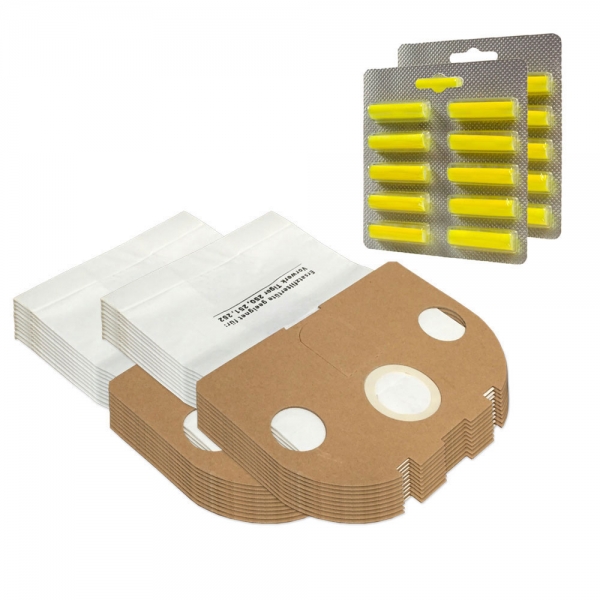 Set 20 Staubsaugerbeutel + 20 Duftstäbchen für Vorwerk Tiger VT 250 251 252 | VT250 VT251 VT252