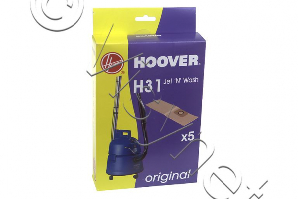 5er Pack Original Hoover Staubsaugerbeutel H31 Jet 'N' Wash - 09174350