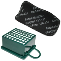 Filterset HEPA Filter + Kohlefilter geeignet für Vorwerk Kobold VK 130 131 SC | VK130 VK131 VK130SC Filterset HEPA Filter + Kohlefilter geeignet für Vorwerk Kobold VK 130 131 SC | VK130 VK131 VK130SC