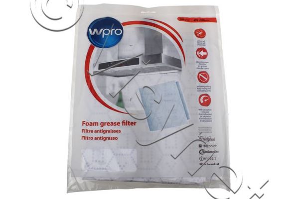 WPRO Original Fettfilter mit Sättigungsanzeige 47 x 97 cm | 484000008526