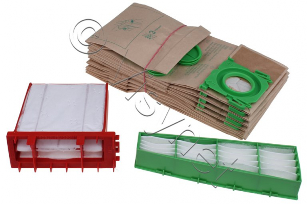 SEBO Servicebox - 10x Staubbeutel + 2x Filterset für Airbelt C2/C3 Serie Staubsauger | S6198ER