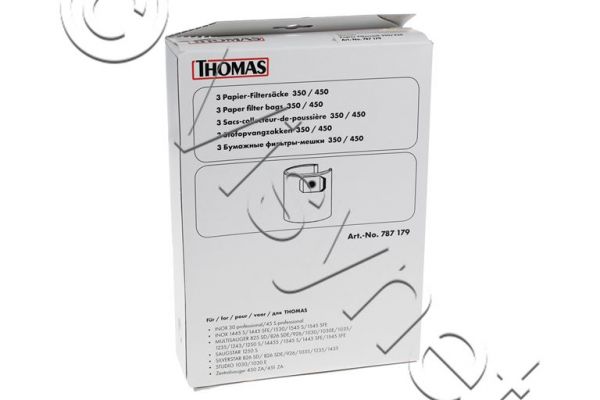 3x THOMAS Original Staubsauger Papierbeuteln - 45 LTR | 787179