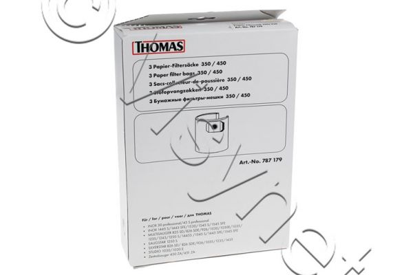 3x THOMAS Original Staubsauger Papierbeuteln - 45 LTR | 787179