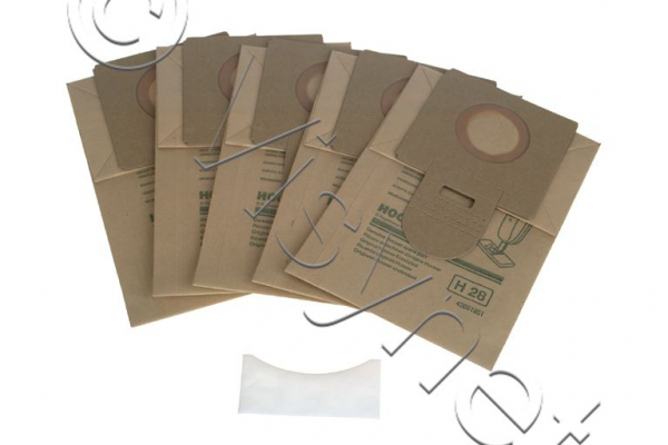 5er Pack Original Hoover Staubsaugerbeutel H28 - S2856, S2858, S2860, S2862 - 09178450