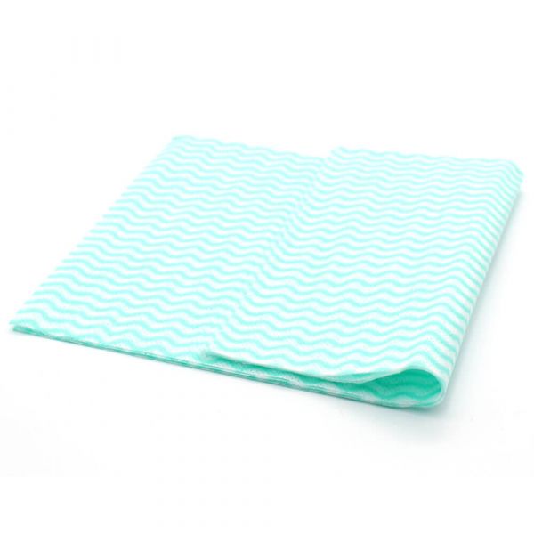 Wash Putztuch | Größe: 38x60 cm | Farbe: Grün | 1/4-Falz | 5 Stück | saugstark | wieder verwendbar