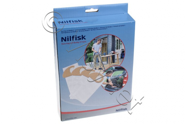 4x Nilfisk Original Staubsaugerbeutel Für Nilfisk Buddy II Staubsauger 12/18 - 12L / 18L | 81943048