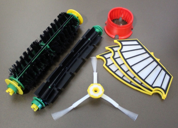 Wartungskit - Bürsten Set + 3 Filter + Seitenbürste + RW geeignet für iRobot Roomba Serie 500