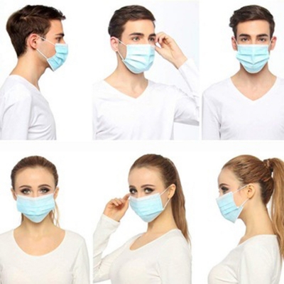 50 Einweg Gesichtsmasken 3-lagige Masken