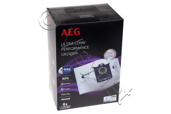 8 Staubsaugerbeutel Für AEG, Electrolux, Philips S-Bag Classic Long Performance E210SM | 9001688366