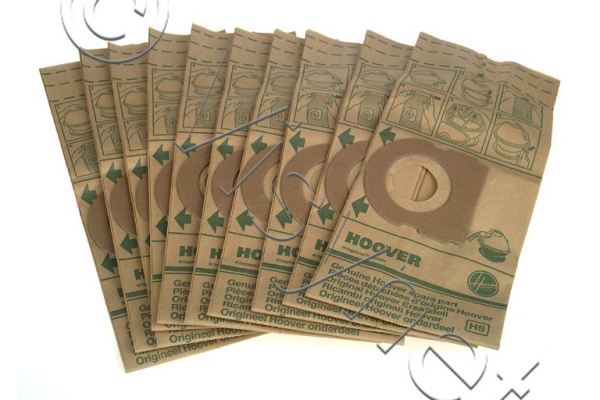 5er Pack Original Hoover Staubsaugerbeutel H5 - 09178484