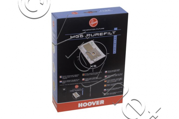 5er Pack Original Hoover Staubsaugerbeutel H36 DISCOVERY, OCTOPUS Staubsauger - 09185091