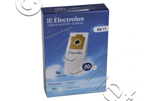 5x Beutel + 1x Motor-Filter Original Electrolux Synthetische ES17 Staubsaugerbeutel | 9002563394