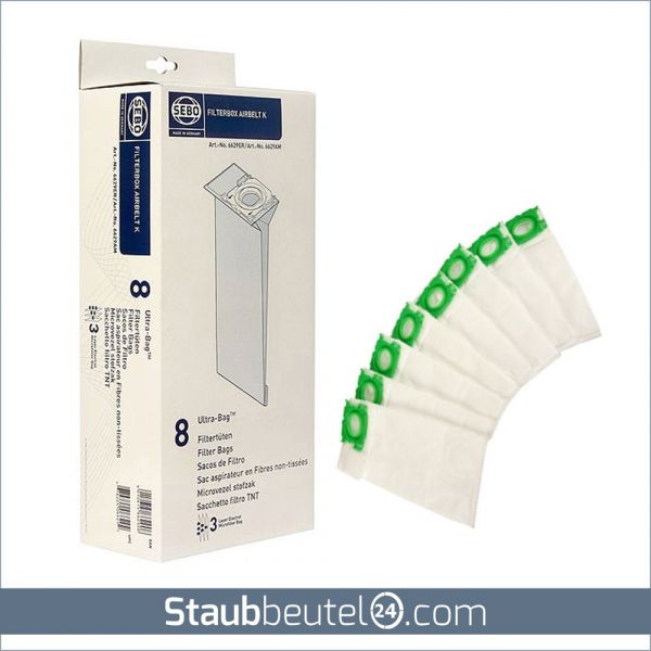 8 Staubsaugerbeutel für Sebo 6629 ER und Airbelt K