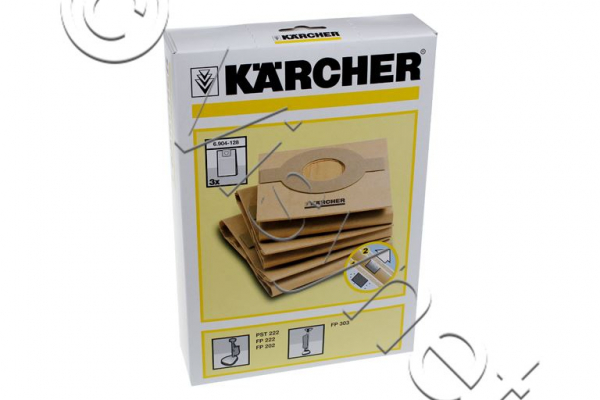 3x Kärcher Original Staubsauger Papierfilterbeutel FP303 | 69041280, 6.904-128.0