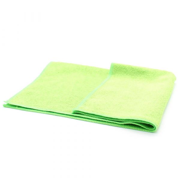 Premium Mikrofasertuch | 40 x 40 cm | Farbe: Grün | Hohe Saugkraft und Reinigungskraft