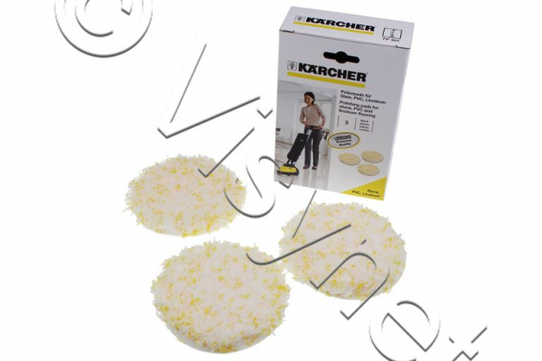 3x Kärcher Original Staubsauger PVC Polieripads, FP303 | 28631980