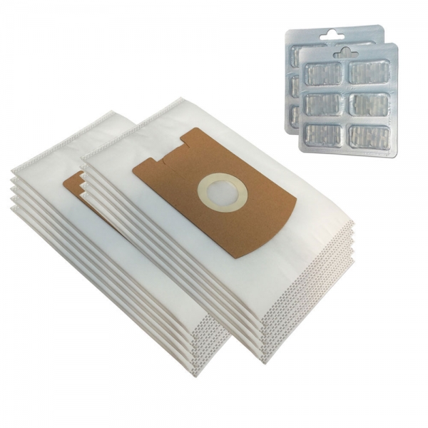10 Staubsaugerbeutel + 12 Duftsteine für Vorwerk Tiger VT 260 265 270 300 | VT260 VT265 VT270 VT300