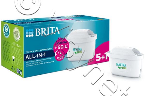 Brita Maxtra Pro All in 1 Filter Patronnen Pack 5+1 Gratis - Wasserfilter | 1050932
