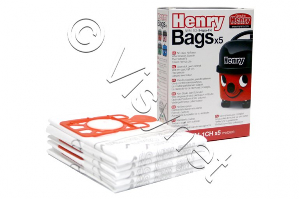 5x Numatic Original Staubsaugerbeutel Henry Hepa-Flo | NVM1CH, NVM-1CH