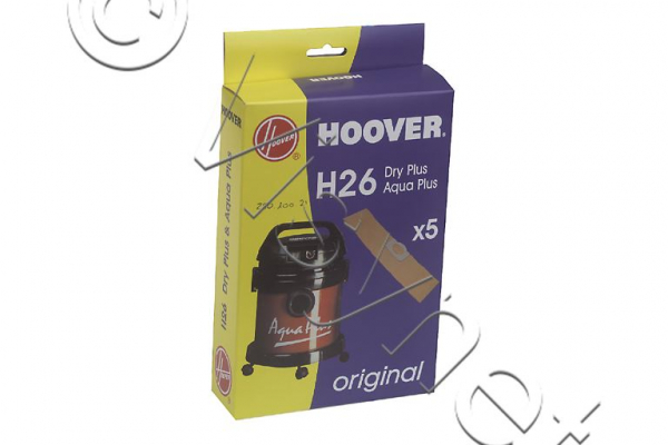 5er Pack Original Hoover Staubsaugerbeutel H26 - DRY PLUS, AQUA PLUS Staubsauger - 09177445
