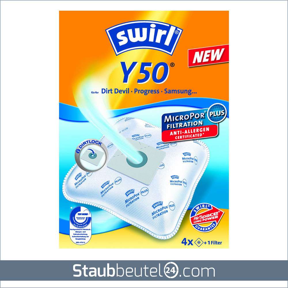 5 Sacchetti Per Aspirapolvere ZZ-Clan Compatibili Swirl Y50 – Microfibra, Adatti Agli Allergici - Foto 2