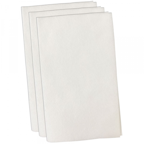3 Premium Universal Filter Mikrofilter Luftfilter | zuschneidbar | Farbe: Weiß | Maße: 250x200x2 mm