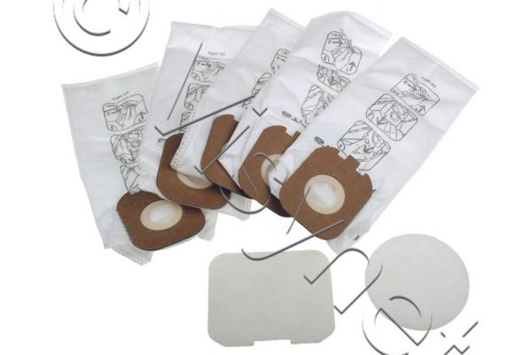 Rowenta Original 5x Staubsauger Papierbeutel + 2x Mikrofilter | ZR005001